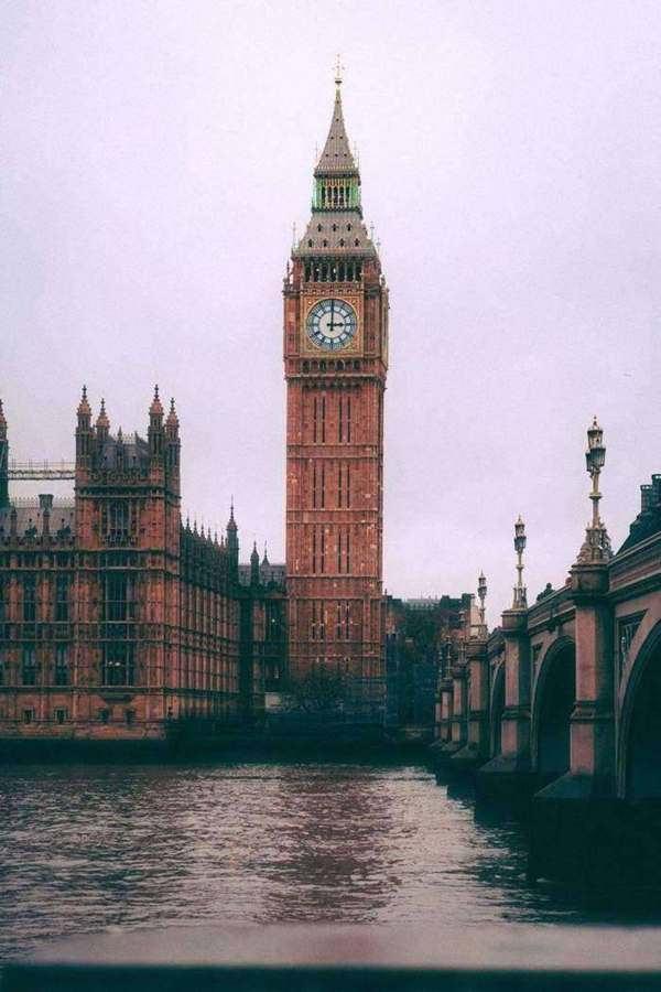Big Ben and Westminster Bridge in London