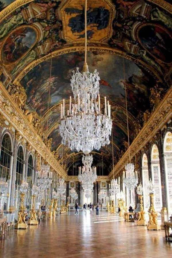 The Hall of Mirrors at the Palace of Versailles
